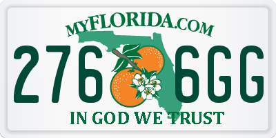 FL license plate 2766GG