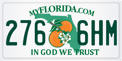 FL license plate 2766HM