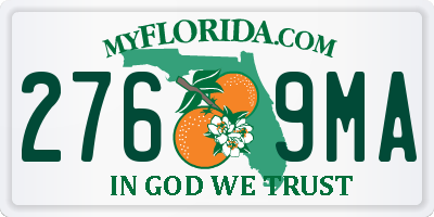 FL license plate 2769MA