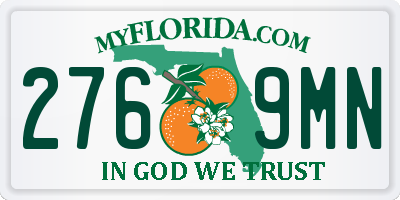 FL license plate 2769MN