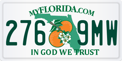 FL license plate 2769MW