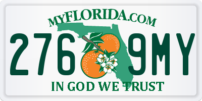 FL license plate 2769MY