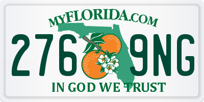 FL license plate 2769NG