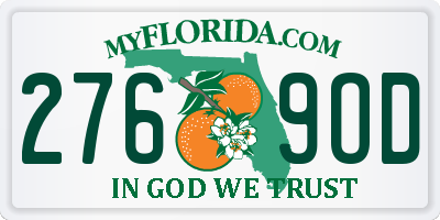 FL license plate 2769OD