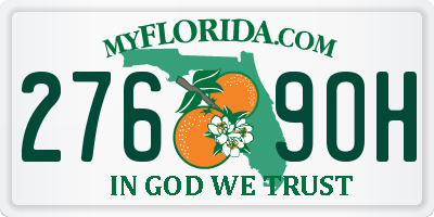 FL license plate 2769OH