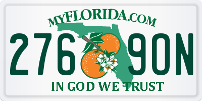 FL license plate 2769ON