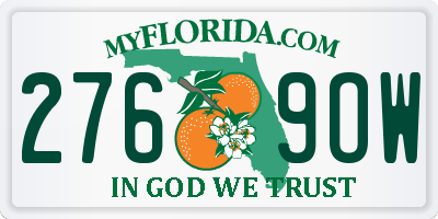FL license plate 2769OW