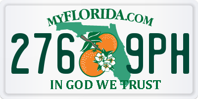 FL license plate 2769PH