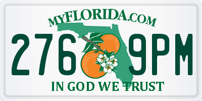 FL license plate 2769PM