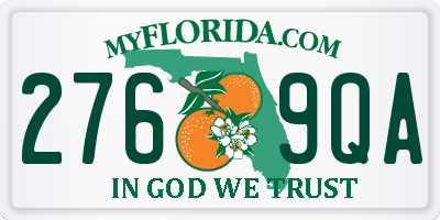FL license plate 2769QA