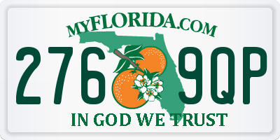 FL license plate 2769QP