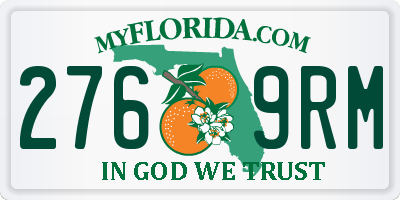 FL license plate 2769RM