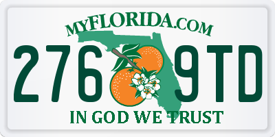 FL license plate 2769TD