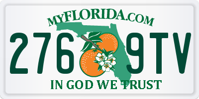 FL license plate 2769TV