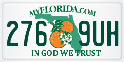 FL license plate 2769UH