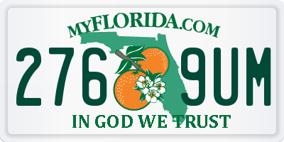 FL license plate 2769UM