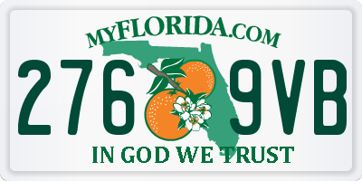 FL license plate 2769VB