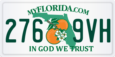 FL license plate 2769VH