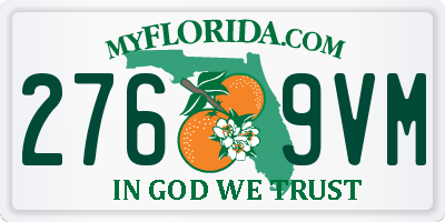 FL license plate 2769VM