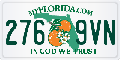 FL license plate 2769VN