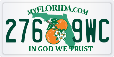 FL license plate 2769WC