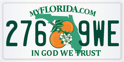 FL license plate 2769WE