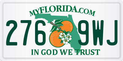 FL license plate 2769WJ