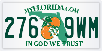 FL license plate 2769WM