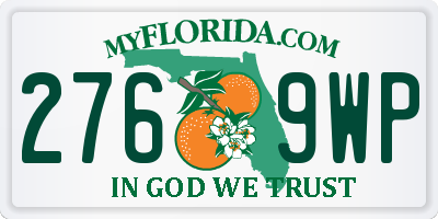 FL license plate 2769WP