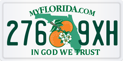 FL license plate 2769XH