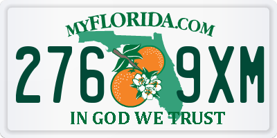 FL license plate 2769XM
