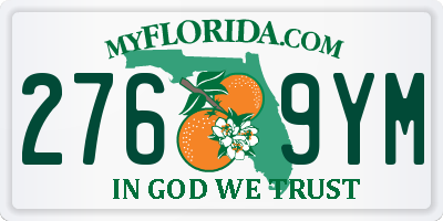 FL license plate 2769YM