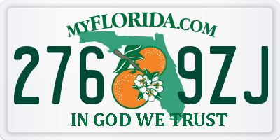 FL license plate 2769ZJ