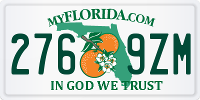 FL license plate 2769ZM