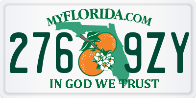 FL license plate 2769ZY