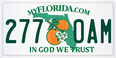 FL license plate 2770AM