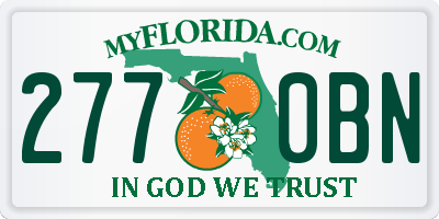 FL license plate 2770BN