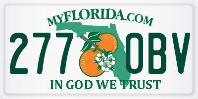 FL license plate 2770BV