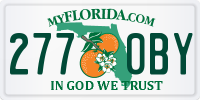 FL license plate 2770BY