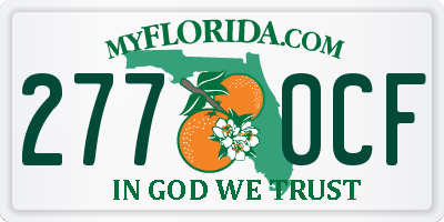 FL license plate 2770CF