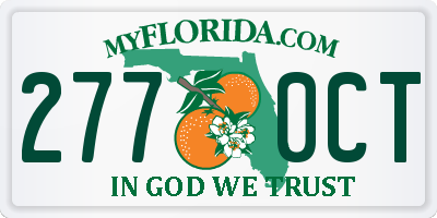 FL license plate 2770CT