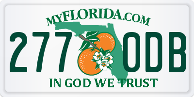 FL license plate 2770DB
