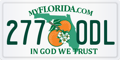 FL license plate 2770DL