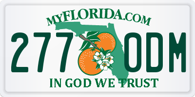 FL license plate 2770DM