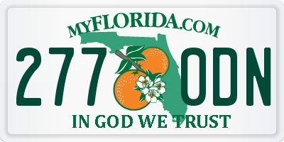 FL license plate 2770DN