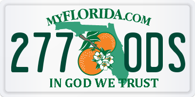 FL license plate 2770DS