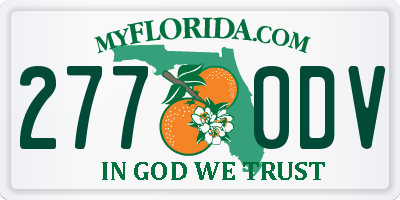 FL license plate 2770DV