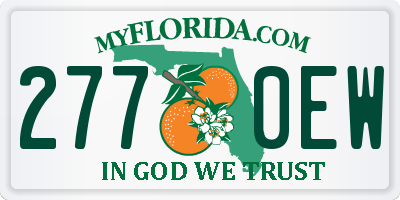 FL license plate 2770EW