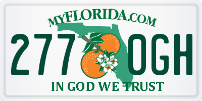 FL license plate 2770GH