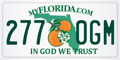 FL license plate 2770GM